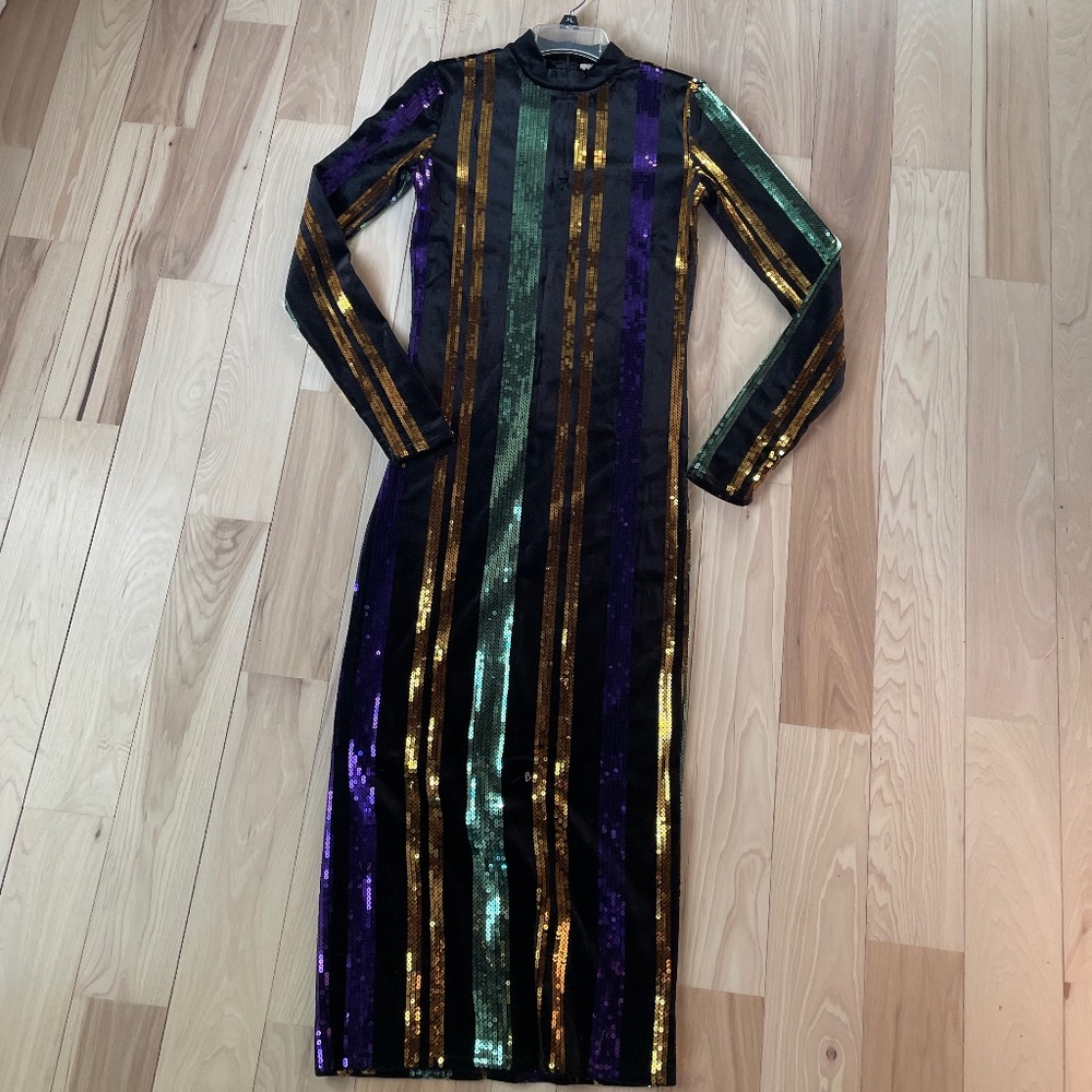 Zara velvet and sequin dress